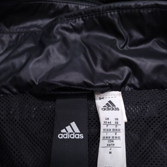 Adidas Zip Up Long Sleeve Casual Hoodie Womens Size Extra Small XS Black - Picture 3 of 10